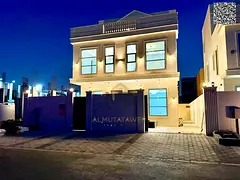 Luxury villa for sale in Al Yasmin, Ajman, with a direct garden view | Prime location and high-end f
