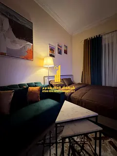 A golden opportunity! Luxurious, fully furnished studio apartment for monthly rent in Al Jurf 2, nex