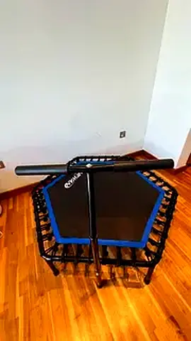 Mini Fitness Rebounder Trampoline with Safety Bar - Good Condition