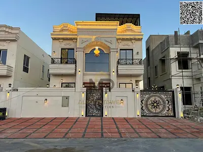 Own a luxurious villa with an elegant classic design consisting of two floors with a roof, includin