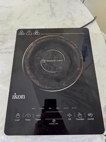 Ikon single burner electric cooktop - used, works well