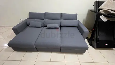 Perfect condition IKEA Eskilstuna L Shape Sofa bed with storage