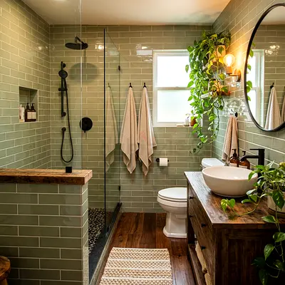Unimpeachable Custom Luxury Office Washroom Vanity Furniture  Tile Renovation