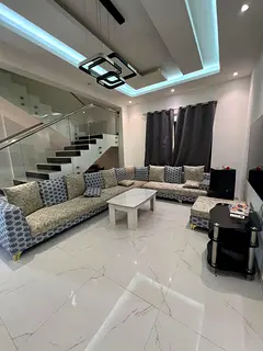 Villa for annual rent, furnished, 5 master bedrooms, maid's room, living room and hall