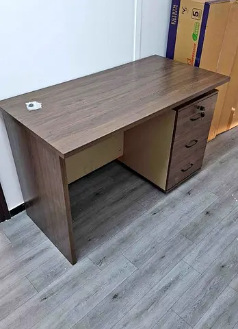 Size 120Cm Wooden Office Desk with 3 Drawers Brand New For Sale
