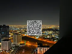 Luxury 2-bedroom apartment with a living room for monthly rent at Ajman One Towers – bills include