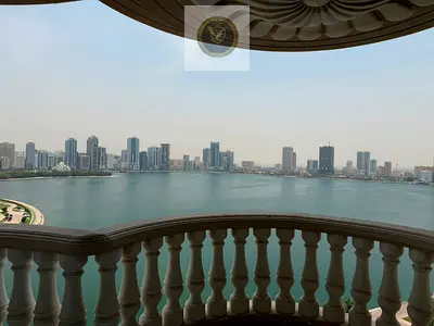 For annual rent: A stunning four-bedroom apartment with a sea view in Al Majaz 3, Sharjah