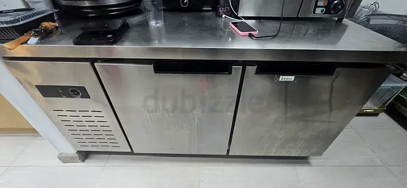 Chest Chiller with Prep Table  Shelves – Café Equipment