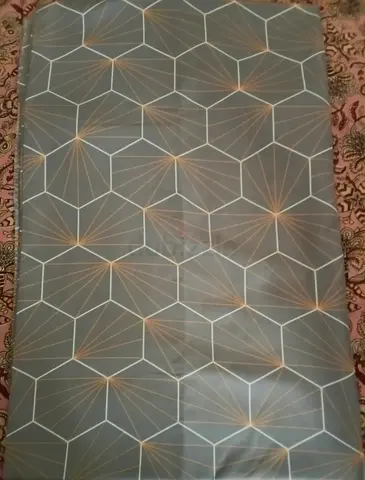 Gray geometric area single bed sized bedsheet in Excellent condition