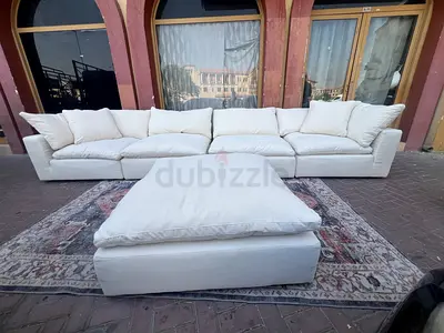 Marina home Luscious Original Feather filled Sofa Beige