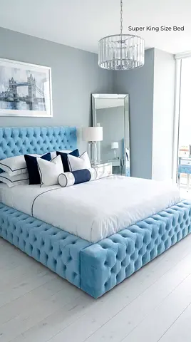 Luxury Fabric Bed Frame With Mattress Stylish Modern Design Headboard