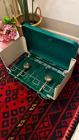 Portable 2-Burner Camping Gas Stove in Good Working Condition