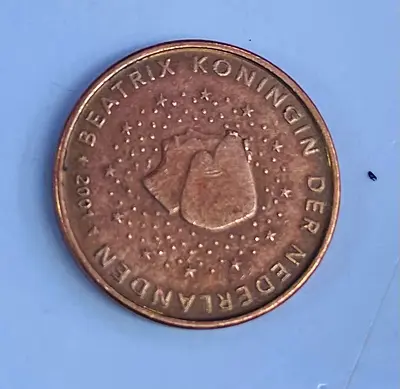 2002 Netherlands Euro Cent Commemorative Coin - Beatrix