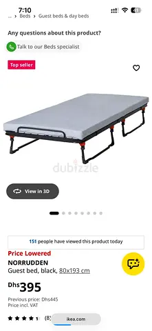 Foldable camping beds single rollaway bed with mattress