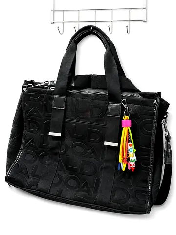 ALDO Large Black Laptop Tote Bag