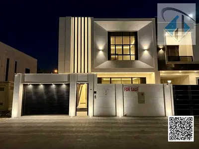 Villa for sale in Ajman on Sheikh Mohammed Bin Zayed Road, high-end finishing, freehold ownership f