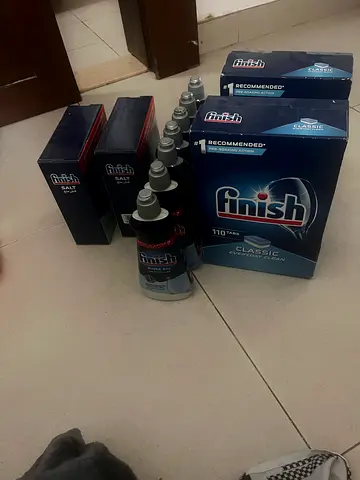 Finish Dishwasher Detergent  Rinse Aid - Multiple New Boxes