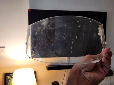 Free AGV Helmet Visor - Slightly Scratched Up