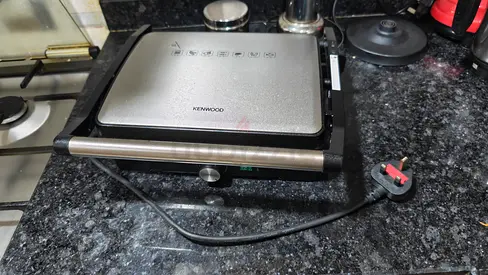 Kenwood Stainless Steel Electric Grill / Sandwich Press - Good Condition