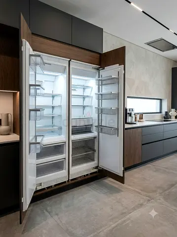 Miele latest model separate fridge and freezer set built-in fully-integrated 75cm size