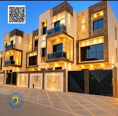 A villa in a prime location in Al Helio 2, Ajman, with 6 bedrooms and a roof terrace, priced includi