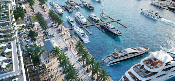 Panoramic Sea Views: Exquisite 2-Bedroom Retreat at Rashid Yachts & Marina