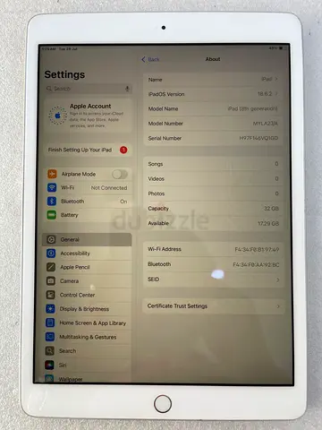 Apple iPad 8 generation 32GB Wi‑Fi —  Good Working Condition