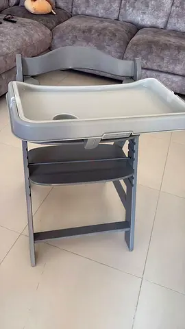 Huack baby high chair with removable tray - grey
