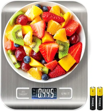 Digital Kitchen Scale, Multifunction Food Scale With LCD Display Stainless Steel Platform, High Accu