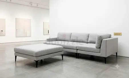 Andes west elm gray color lshape sofa