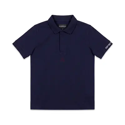 Emporio Armani Kids Black Polo Shirt | Brand New | 100% Authentic, 6Y