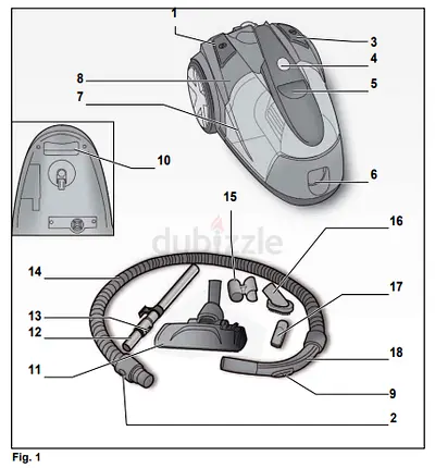AIRFLO Vacuum Cleaner – Model OP2011