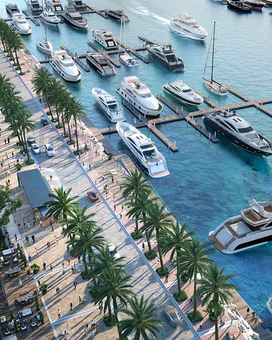 Nautical Charm Meets Luxury: 1-Bedroom Sea-Facing Haven in Mina Rashid
