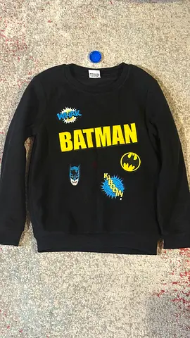 Batman Sweatshirt with WHAK Patch - Casual woolen Pullover kids  3 yrs - 6yrs