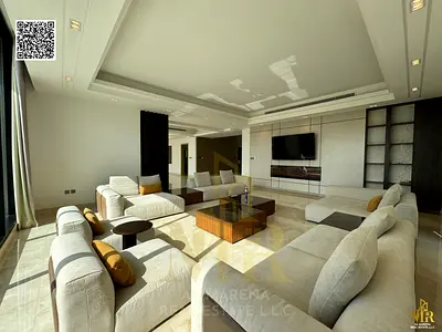 Luxury Villa in Al Zorah with Full Lake & Golf Views | 10,500 Sq.Ft. | Two Floors | 5 Master Bedrooms | Electricity, Water & AC Included
