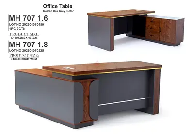Brand new L shape Wooden office Table For manager Table Available