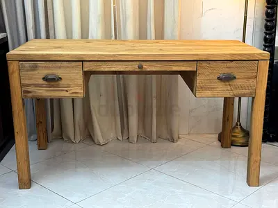 West Elm Wooden desk with 3 Drawers