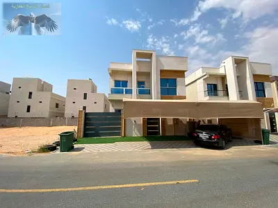 Luxury villa for annual rent in Al Zahia, Ajman. Second occupant. 5 master bedrooms, unfurnished. Excellent opportunity.