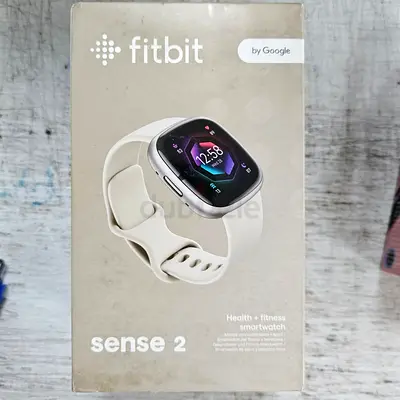 FITBIT ACTIVITY TRACKER SENSE 2 FITNESS SMARTWATCH (FB521SRWT-US) LUNAR WHITE / PLATINUM ALUMINU