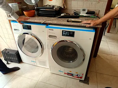 Miele Washer and Tumble Dryer Stack - Compact White Set