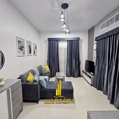 ✨ Luxury apartment for monthly rent, one bedroom and a hall with an open view, fully furnished with elegant furniture and a fully equipped kitchen
