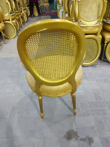 Golden chairs available far sale