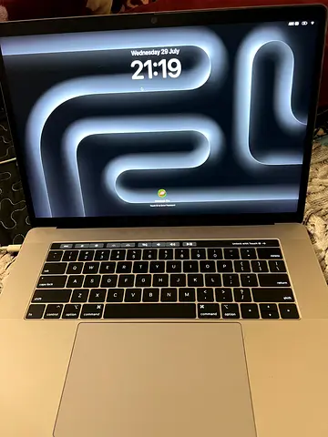 MacBook Pro 15-inch (Space Gray) - Keyboard & Trackpad Shown, Good Condition