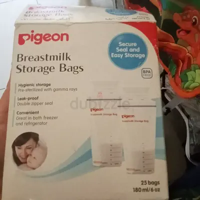 Breast milk storage bags