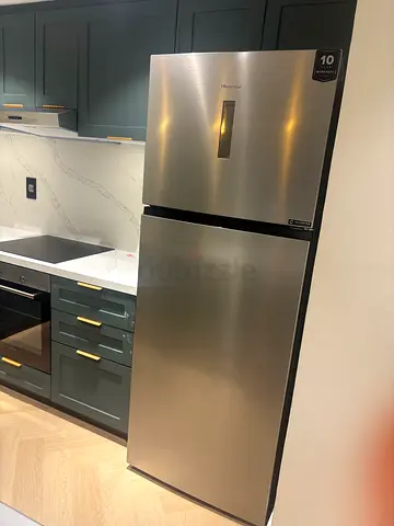Stainless steel fridge freezer - good condition