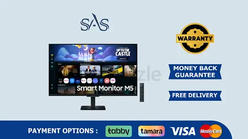 Samsung | 32 Inch | 4K Smart Monitor M5 | New | Free Delivery | Warranty | LS32FM500EUXEN
