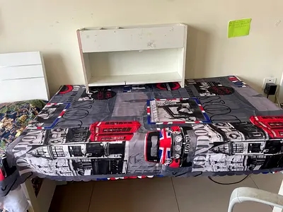 Table with storage and cover