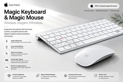 Apple Magic Keyboard and Magic Mouse - Wireless Combo (Original)