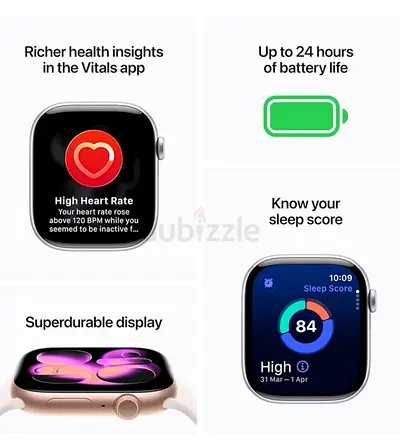 Apple Watch Series 11 GPS 42mm (Inter. Version) Jet Black Aluminium Case With Black Sport Band - S/M