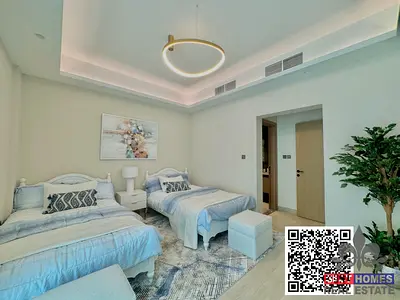 Elegant and spacious 1-bedroom apartment for sale in the prestigious Ajman Creek Tower.
